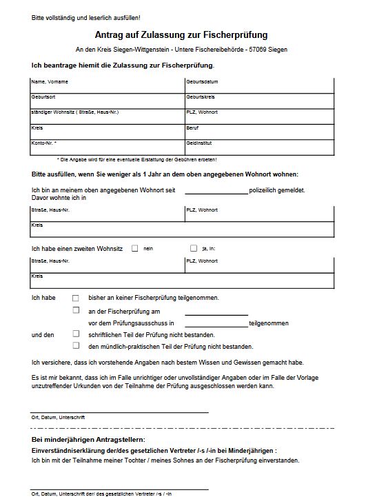 Angelschein Siegen_Formular