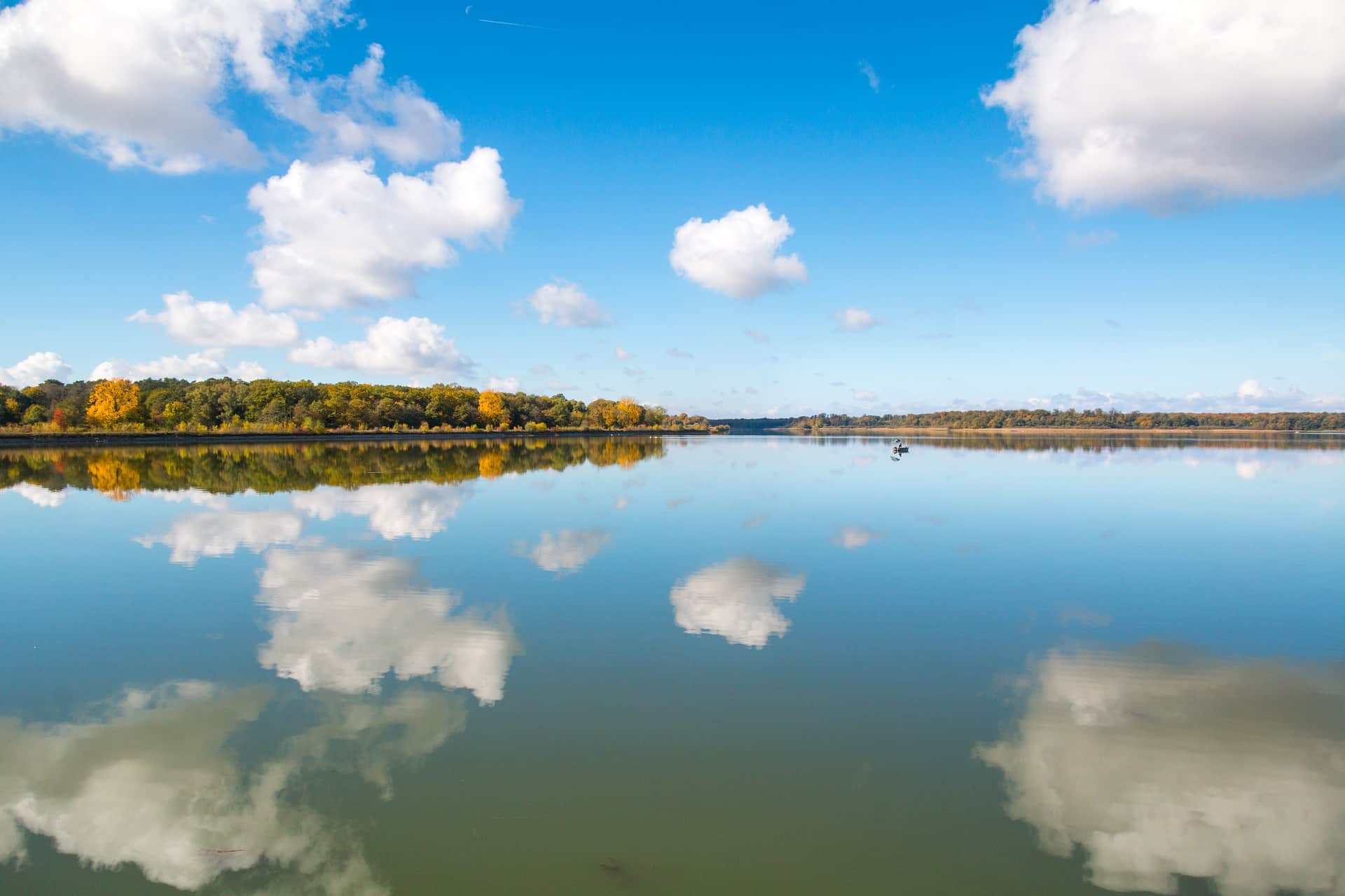 Angelschein Tübingen - Mirroring an einem See